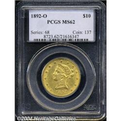 1892-O[$10] MS62 PCGS.