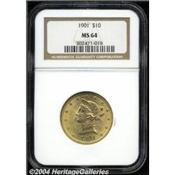 1901[$10] MS64 NGC.
