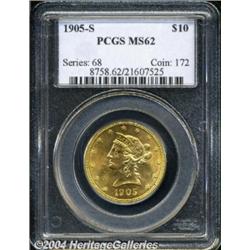 1905-S[$10] MS62 PCGS.