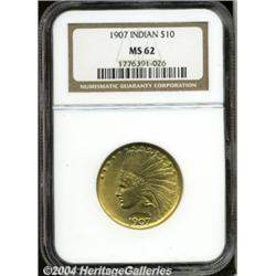 1907[$10] No Motto MS62 NGC.