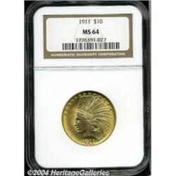 1911[$10] MS64 NGC.