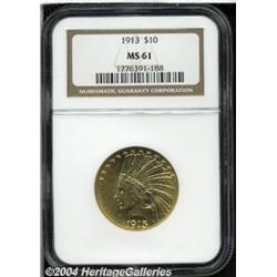 1913[$10] MS61 NGC.