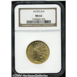 1914-D[$10] MS62 NGC.