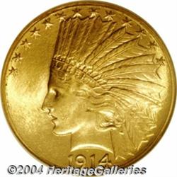 1914-S[$10] MS64 NGC.