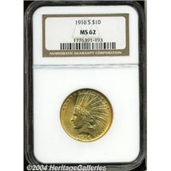 1916-S[$10] MS62 NGC.