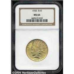 1932[$10] MS64 NGC.