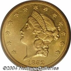 1852-O[$20] AU58 PCGS.