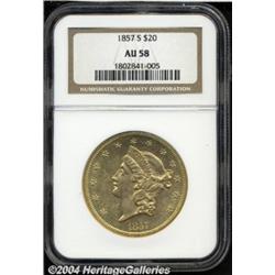 1857-S[$20] AU58 NGC.