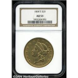 1864-S[$20] AU53 NGC.