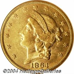 1864-S[$20] AU58 NGC.