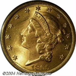 1865[$20] MS63 PCGS.