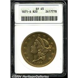 1871-S[$20] XF45 ANACS.
