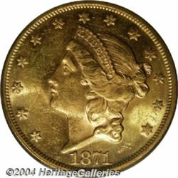 1871-S[$20] MS62 PCGS.