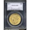 Image 1 : 1874[$20] AU58 PCGS.