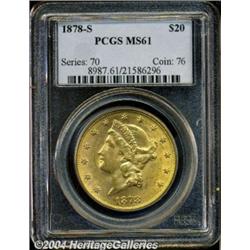 1878-S[$20] MS61 PCGS.