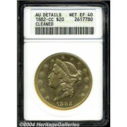 1882-CC[$20]--Cleaned--ANACS. AU Details, Net XF40.