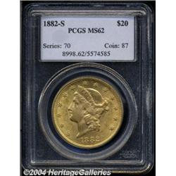 1882-S[$20] MS62 PCGS.