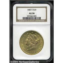 1883-S[$20] AU58 NGC.