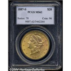 1887-S[$20] MS62 PCGS.