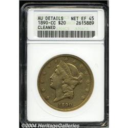 1890-CC--Cleaned--ANACS[$20] AU Details, Net XF45.