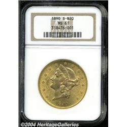 1890-S[$20] MS61 NGC.
