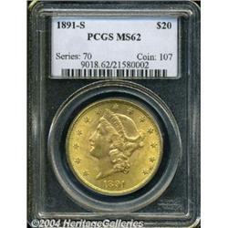 1891-S[$20] MS62 PCGS.