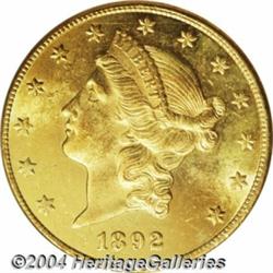 1892-CC[$20] MS62 PCGS.