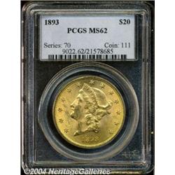 1893[$20] MS62 PCGS.