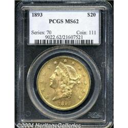 1893[$20] MS62 PCGS.