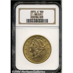 1894-S[$20] MS63 NGC.