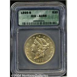 1895-S[$20] AU55 ICG.