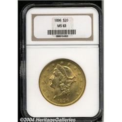 1896[$20] MS63 NGC.