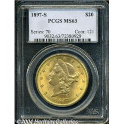 1897-S[$20] MS63 PCGS.