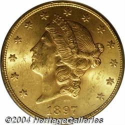 1897-S[$20] MS64 PCGS.