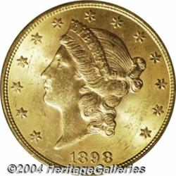 1898-S[$20] MS64 PCGS.