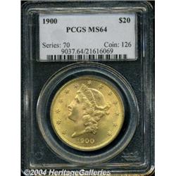 1900[$20] MS64 PCGS.