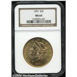 1901[$20] MS64 NGC.