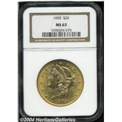 1903[$20] MS63 NGC.