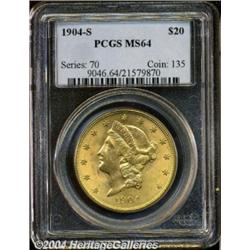 1904-S[$20] MS64 PCGS.