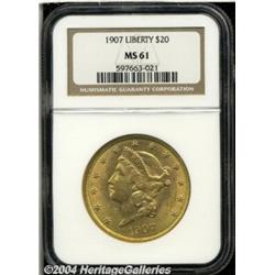 1907[$20] MS61 NGC.