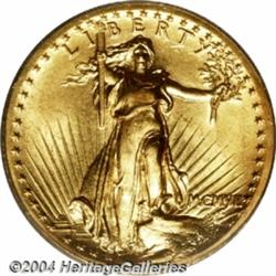 1907[$20] High Relief, Wire Rim MS63 PCGS.