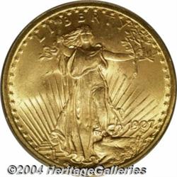 1907[$20] Arabic Numerals MS65 ICG.