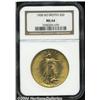 Image 1 : 1908[$20] No Motto MS64 NGC.