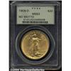 Image 1 : 1908-D[$20] No Motto MS63 PCGS.