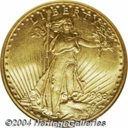 1908-S[$20] MS62 NGC.