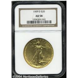 1909-D[$20] AU58 NGC.