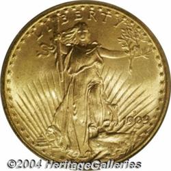 1909-S[$20] MS65 PCGS.
