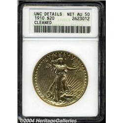 1910[$20]--Cleaned--ANACS. Unc Details, Net AU50.