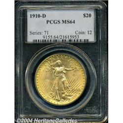 1910-D[$20] MS64 PCGS.