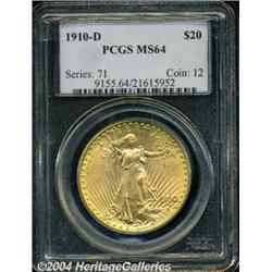 1910-D[$20] MS64 PCGS.